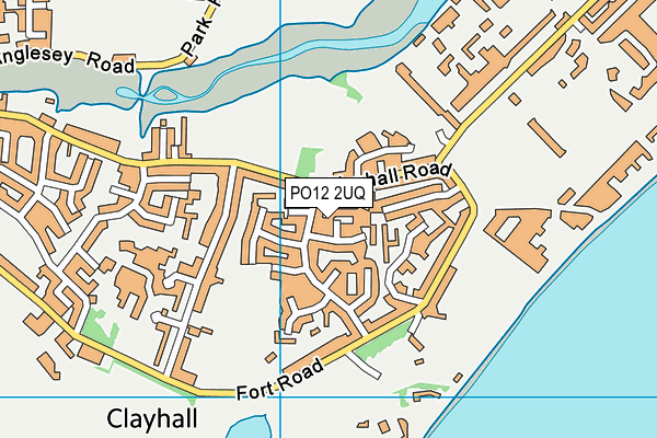 PO12 2UQ map - OS VectorMap District (Ordnance Survey) PO12 2UQ map - OS VectorMap District (Ordnance Survey)
