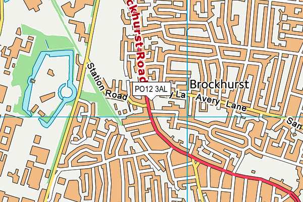 PO12 3AL map - OS VectorMap District (Ordnance Survey) PO12 3AL map - OS VectorMap District (Ordnance Survey)