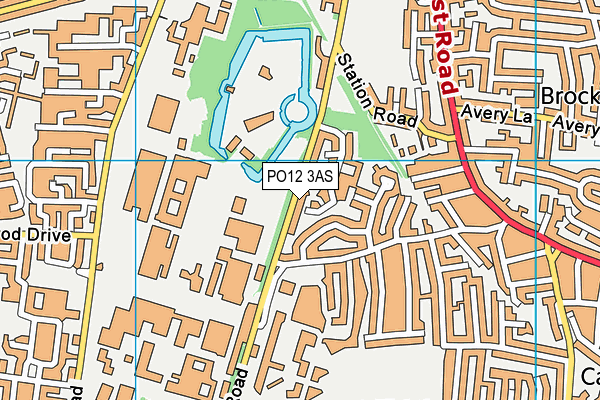 PO12 3AS map - OS VectorMap District (Ordnance Survey) PO12 3AS map - OS VectorMap District (Ordnance Survey)