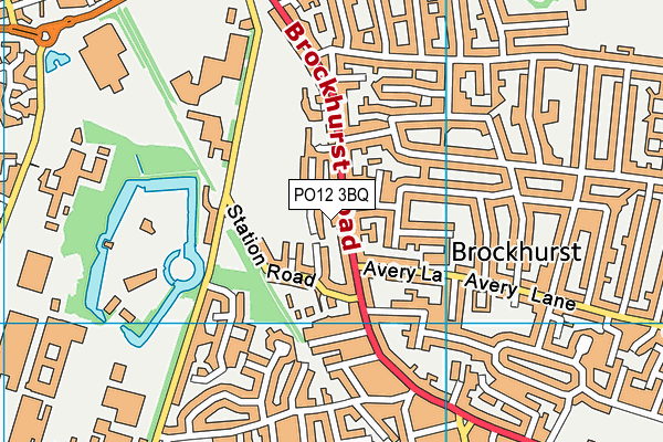 PO12 3BQ map - OS VectorMap District (Ordnance Survey) PO12 3BQ map - OS VectorMap District (Ordnance Survey)