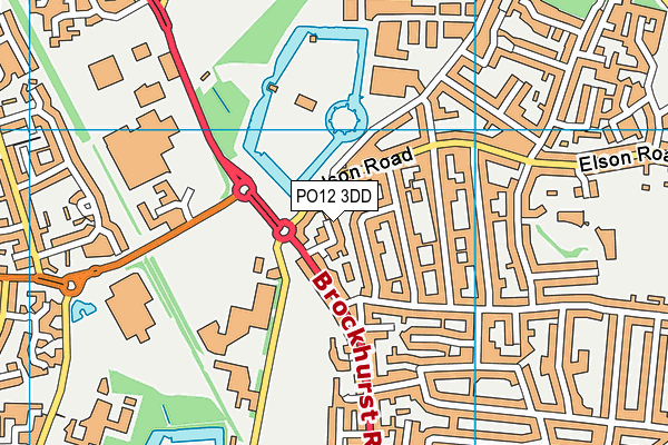 PO12 3DD map - OS VectorMap District (Ordnance Survey) PO12 3DD map - OS VectorMap District (Ordnance Survey)