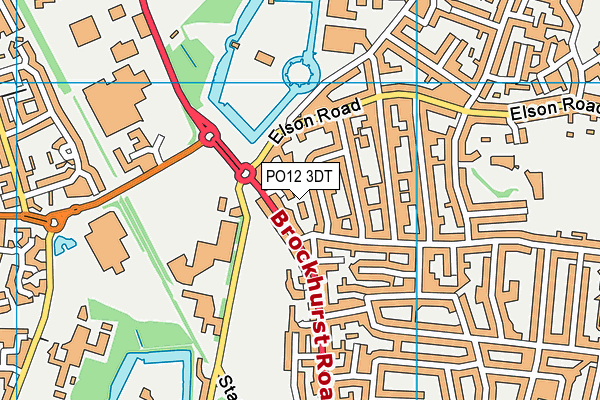 PO12 3DT map - OS VectorMap District (Ordnance Survey) PO12 3DT map - OS VectorMap District (Ordnance Survey)