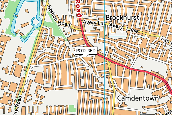 PO12 3ED map - OS VectorMap District (Ordnance Survey) PO12 3ED map - OS VectorMap District (Ordnance Survey)