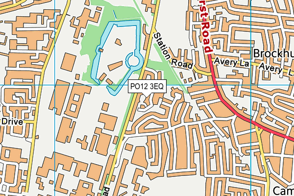 PO12 3EQ map - OS VectorMap District (Ordnance Survey) PO12 3EQ map - OS VectorMap District (Ordnance Survey)
