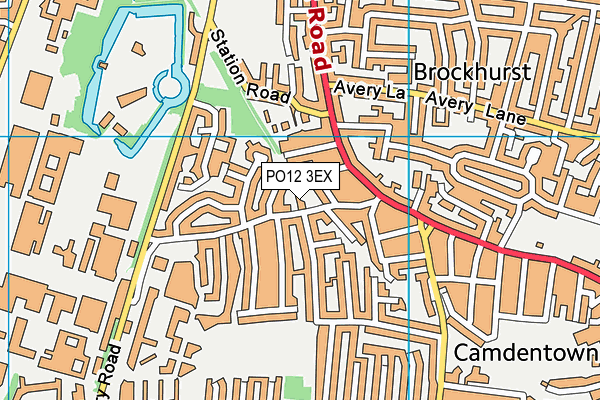 PO12 3EX map - OS VectorMap District (Ordnance Survey) PO12 3EX map - OS VectorMap District (Ordnance Survey)
