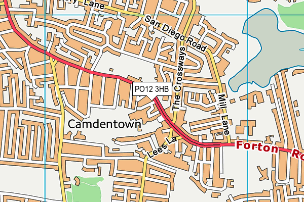 PO12 3HB map - OS VectorMap District (Ordnance Survey) PO12 3HB map - OS VectorMap District (Ordnance Survey)