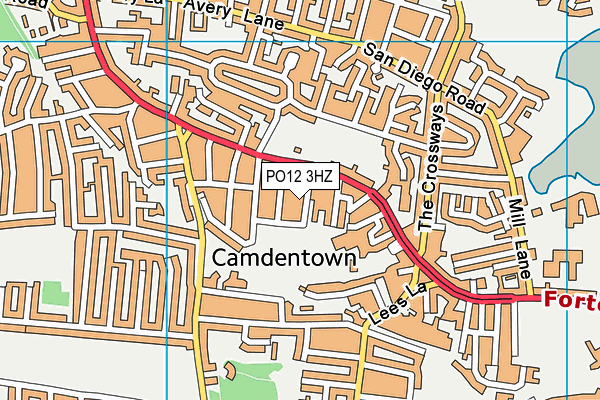 PO12 3HZ map - OS VectorMap District (Ordnance Survey) PO12 3HZ map - OS VectorMap District (Ordnance Survey)