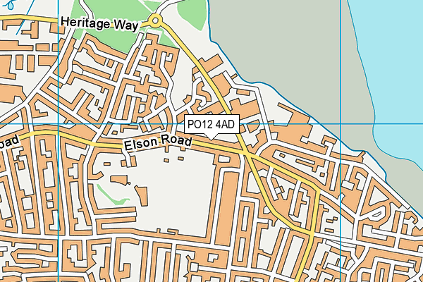 PO12 4AD map - OS VectorMap District (Ordnance Survey) PO12 4AD map - OS VectorMap District (Ordnance Survey)
