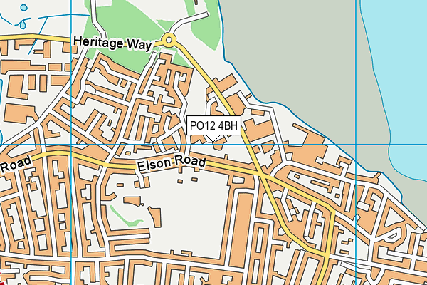 PO12 4BH map - OS VectorMap District (Ordnance Survey) PO12 4BH map - OS VectorMap District (Ordnance Survey)