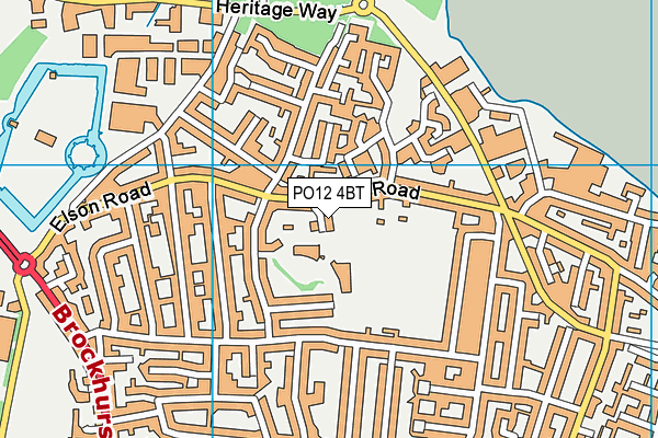 PO12 4BT map - OS VectorMap District (Ordnance Survey) PO12 4BT map - OS VectorMap District (Ordnance Survey)