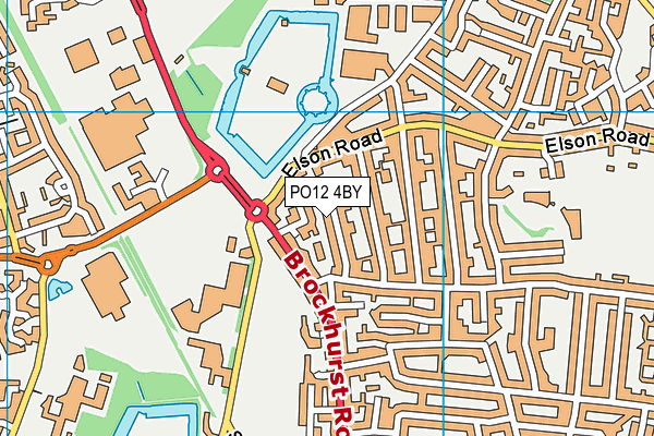 PO12 4BY map - OS VectorMap District (Ordnance Survey) PO12 4BY map - OS VectorMap District (Ordnance Survey)