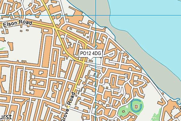 PO12 4DG map - OS VectorMap District (Ordnance Survey) PO12 4DG map - OS VectorMap District (Ordnance Survey)