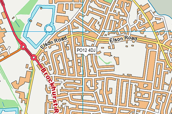 PO12 4DJ map - OS VectorMap District (Ordnance Survey) PO12 4DJ map - OS VectorMap District (Ordnance Survey)
