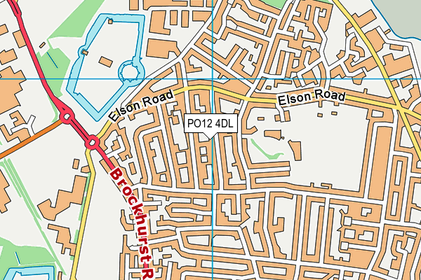 PO12 4DL map - OS VectorMap District (Ordnance Survey) PO12 4DL map - OS VectorMap District (Ordnance Survey)
