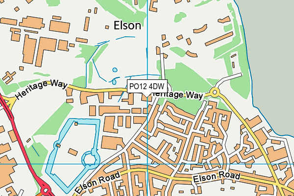 PO12 4DW map - OS VectorMap District (Ordnance Survey) PO12 4DW map - OS VectorMap District (Ordnance Survey)