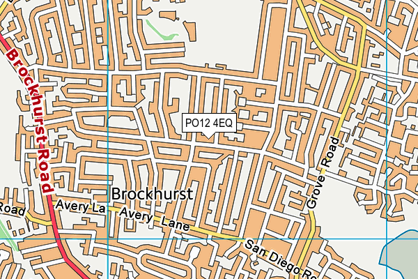 PO12 4EQ map - OS VectorMap District (Ordnance Survey) PO12 4EQ map - OS VectorMap District (Ordnance Survey)