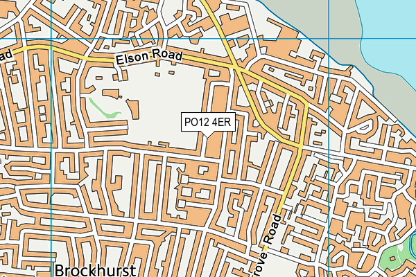 PO12 4ER map - OS VectorMap District (Ordnance Survey) PO12 4ER map - OS VectorMap District (Ordnance Survey)
