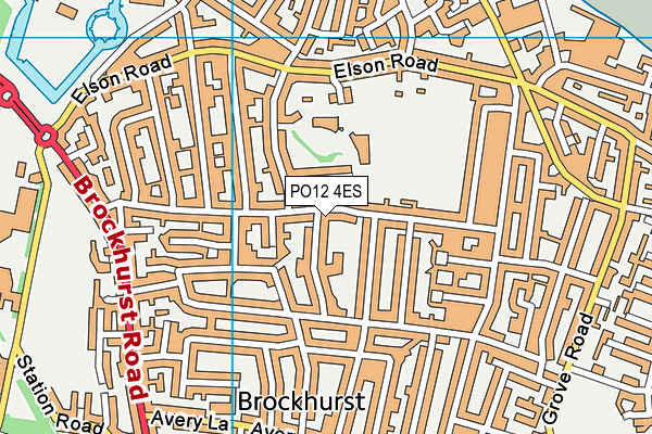 PO12 4ES map - OS VectorMap District (Ordnance Survey) PO12 4ES map - OS VectorMap District (Ordnance Survey)