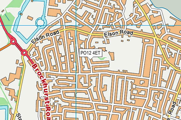 PO12 4ET map - OS VectorMap District (Ordnance Survey) PO12 4ET map - OS VectorMap District (Ordnance Survey)