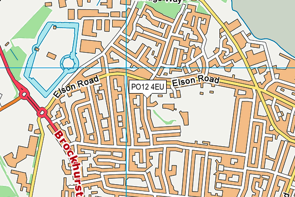 PO12 4EU map - OS VectorMap District (Ordnance Survey) PO12 4EU map - OS VectorMap District (Ordnance Survey)