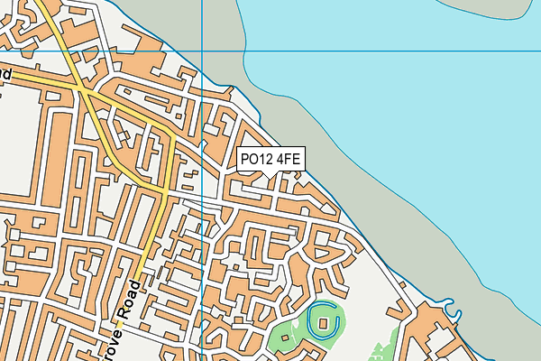 PO12 4FE map - OS VectorMap District (Ordnance Survey) PO12 4FE map - OS VectorMap District (Ordnance Survey)