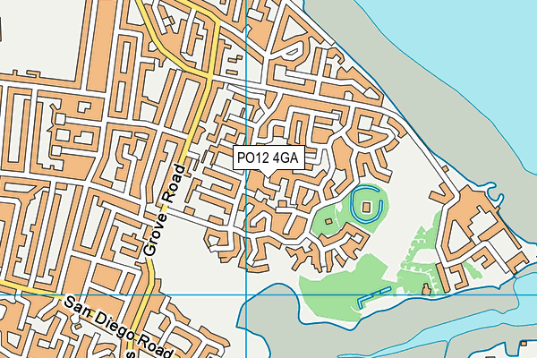 PO12 4GA map - OS VectorMap District (Ordnance Survey) PO12 4GA map - OS VectorMap District (Ordnance Survey)