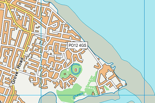 PO12 4GS map - OS VectorMap District (Ordnance Survey) PO12 4GS map - OS VectorMap District (Ordnance Survey)