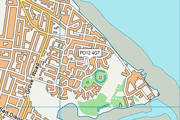 PO12 4GT map - OS VectorMap District (Ordnance Survey) PO12 4GT map - OS VectorMap District (Ordnance Survey)