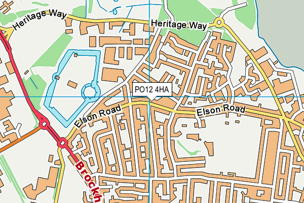 PO12 4HA map - OS VectorMap District (Ordnance Survey) PO12 4HA map - OS VectorMap District (Ordnance Survey)