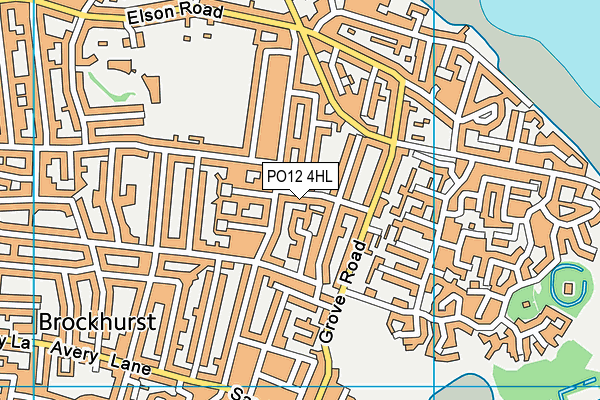 PO12 4HL map - OS VectorMap District (Ordnance Survey) PO12 4HL map - OS VectorMap District (Ordnance Survey)