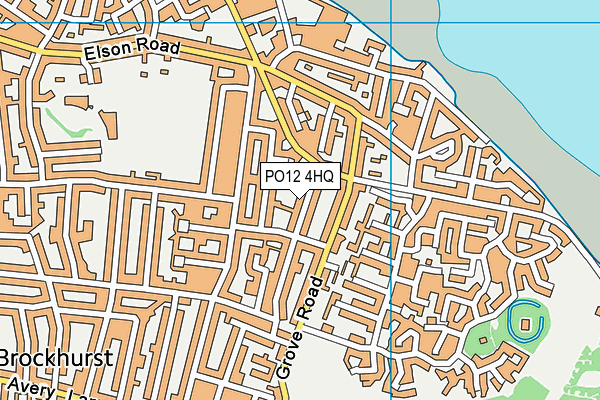 PO12 4HQ map - OS VectorMap District (Ordnance Survey) PO12 4HQ map - OS VectorMap District (Ordnance Survey)