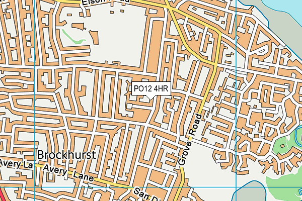 PO12 4HR map - OS VectorMap District (Ordnance Survey) PO12 4HR map - OS VectorMap District (Ordnance Survey)