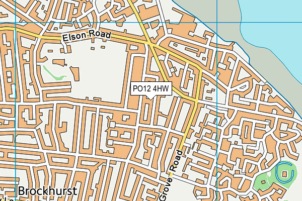 PO12 4HW map - OS VectorMap District (Ordnance Survey) PO12 4HW map - OS VectorMap District (Ordnance Survey)