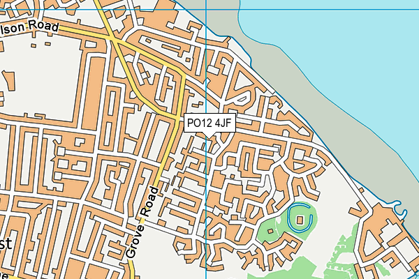PO12 4JF map - OS VectorMap District (Ordnance Survey) PO12 4JF map - OS VectorMap District (Ordnance Survey)