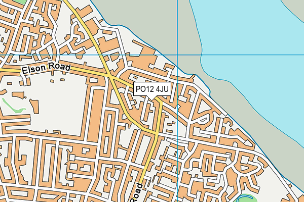 PO12 4JU map - OS VectorMap District (Ordnance Survey) PO12 4JU map - OS VectorMap District (Ordnance Survey)