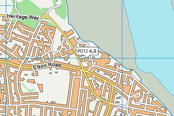 PO12 4LB map - OS VectorMap District (Ordnance Survey) PO12 4LB map - OS VectorMap District (Ordnance Survey)