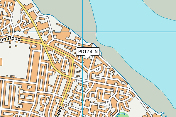 PO12 4LN map - OS VectorMap District (Ordnance Survey) PO12 4LN map - OS VectorMap District (Ordnance Survey)