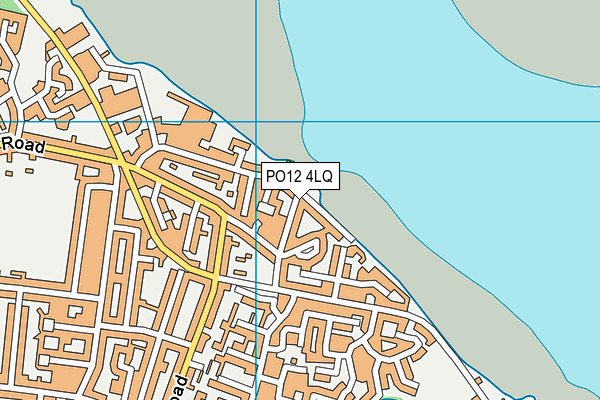 PO12 4LQ map - OS VectorMap District (Ordnance Survey) PO12 4LQ map - OS VectorMap District (Ordnance Survey)