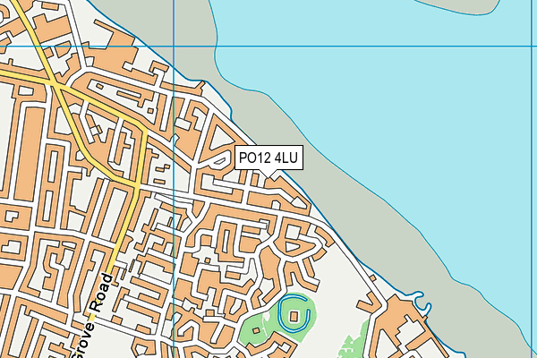 PO12 4LU map - OS VectorMap District (Ordnance Survey) PO12 4LU map - OS VectorMap District (Ordnance Survey)