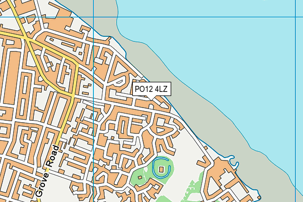 PO12 4LZ map - OS VectorMap District (Ordnance Survey) PO12 4LZ map - OS VectorMap District (Ordnance Survey)
