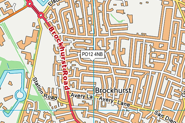 PO12 4NB map - OS VectorMap District (Ordnance Survey) PO12 4NB map - OS VectorMap District (Ordnance Survey)