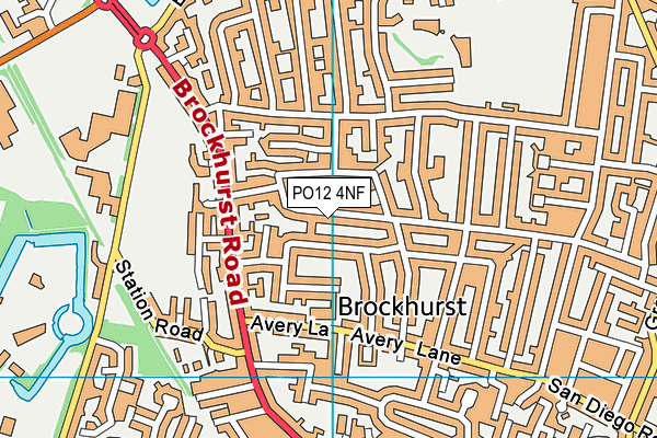 PO12 4NF map - OS VectorMap District (Ordnance Survey) PO12 4NF map - OS VectorMap District (Ordnance Survey)