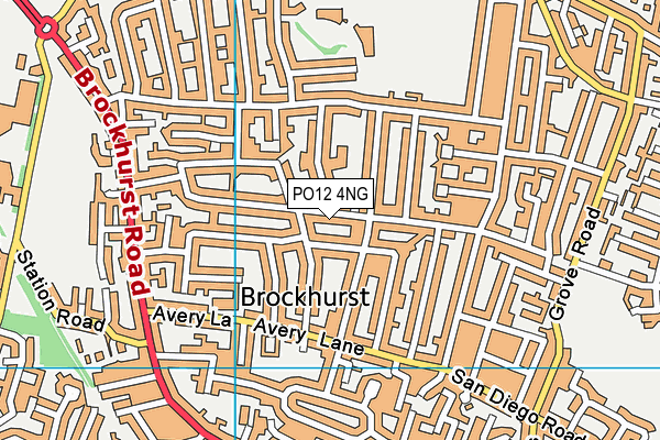 PO12 4NG map - OS VectorMap District (Ordnance Survey) PO12 4NG map - OS VectorMap District (Ordnance Survey)