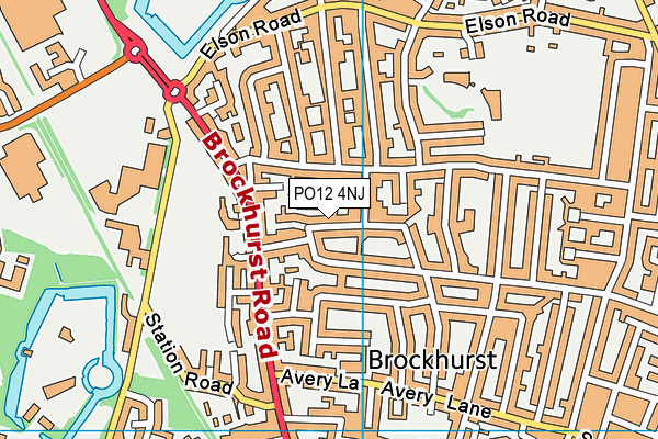 PO12 4NJ map - OS VectorMap District (Ordnance Survey) PO12 4NJ map - OS VectorMap District (Ordnance Survey)