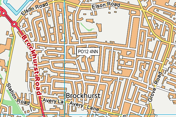 PO12 4NN map - OS VectorMap District (Ordnance Survey) PO12 4NN map - OS VectorMap District (Ordnance Survey)