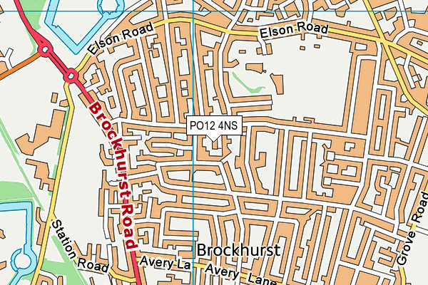 PO12 4NS map - OS VectorMap District (Ordnance Survey) PO12 4NS map - OS VectorMap District (Ordnance Survey)