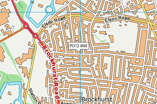 PO12 4NX map - OS VectorMap District (Ordnance Survey) PO12 4NX map - OS VectorMap District (Ordnance Survey)