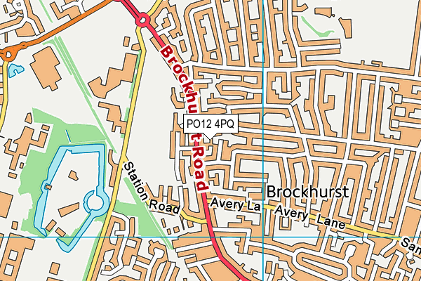 PO12 4PQ map - OS VectorMap District (Ordnance Survey) PO12 4PQ map - OS VectorMap District (Ordnance Survey)