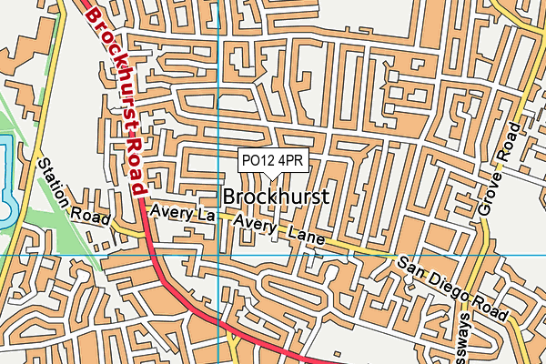 PO12 4PR map - OS VectorMap District (Ordnance Survey) PO12 4PR map - OS VectorMap District (Ordnance Survey)