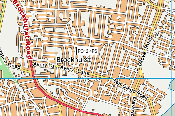 PO12 4PS map - OS VectorMap District (Ordnance Survey) PO12 4PS map - OS VectorMap District (Ordnance Survey)